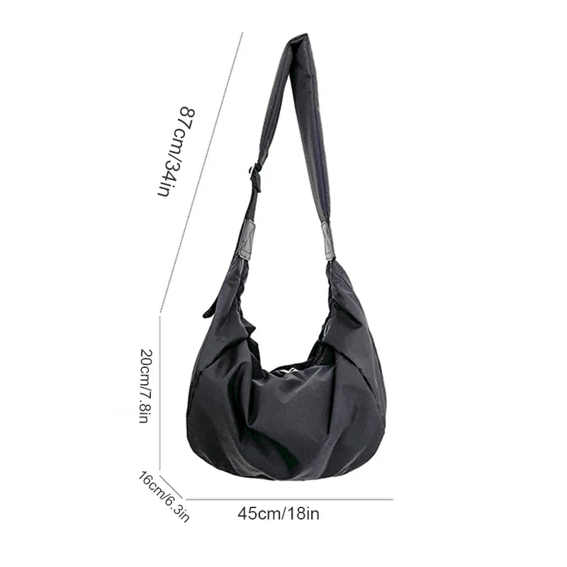 Urban Chic Large Capacity Nylon Shoulder Bag